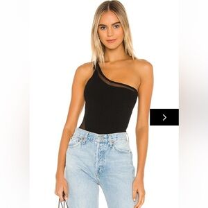 Superdown Karen One Shoulder Bodysuit